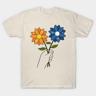 Flowers day and night T-Shirt